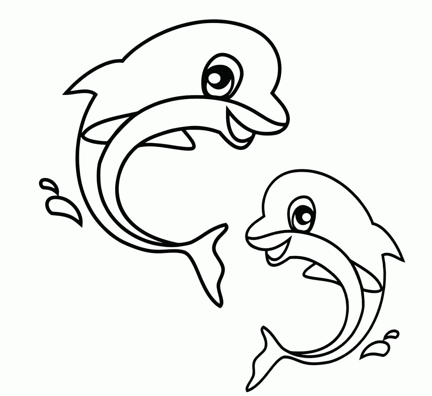 Dos Crías de Delfines