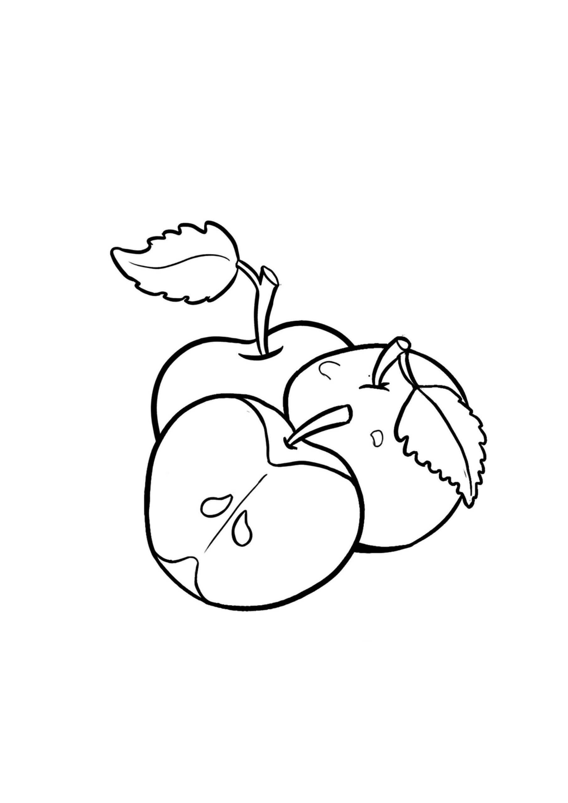 Dos Manzanas con Rodajas de Manzana