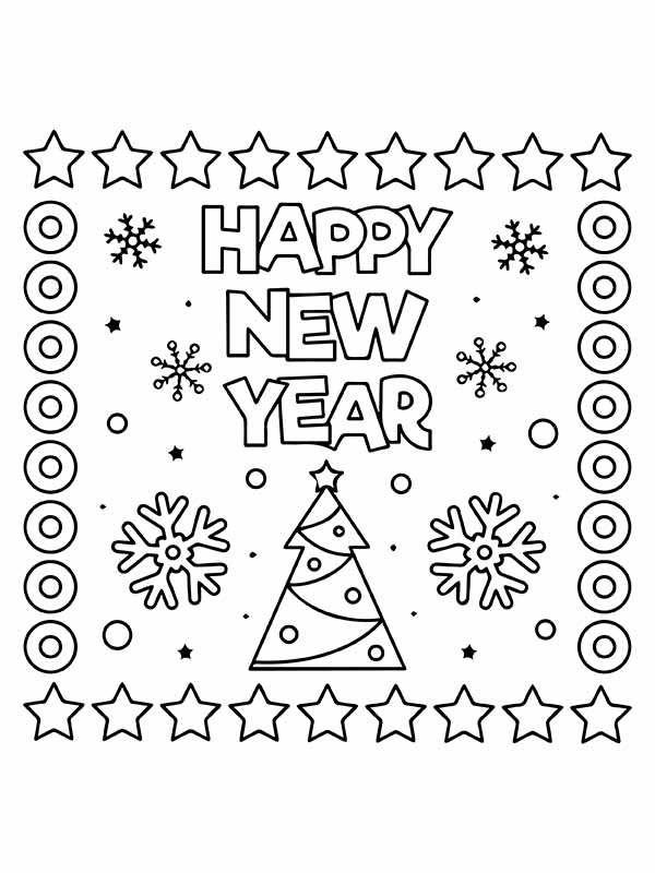 Elegante Feliz Año Nuevo