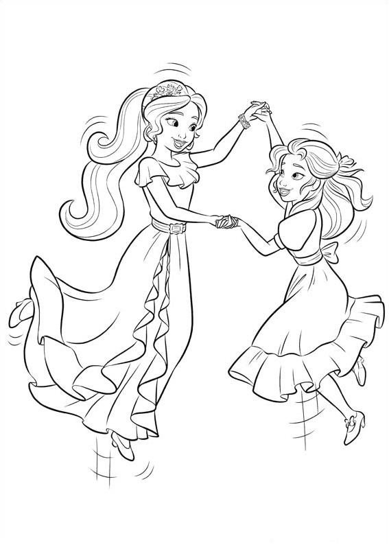 Elena E Isabel Bailando