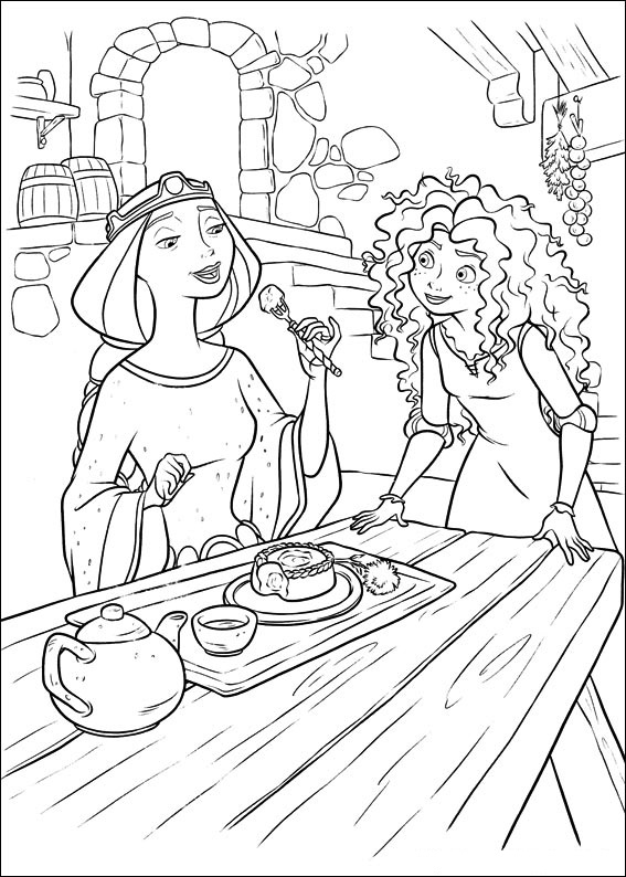 Elinor Comiendo Con Merida