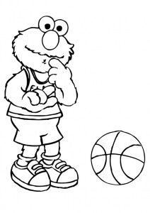 Elmo Jugando Baloncesto
