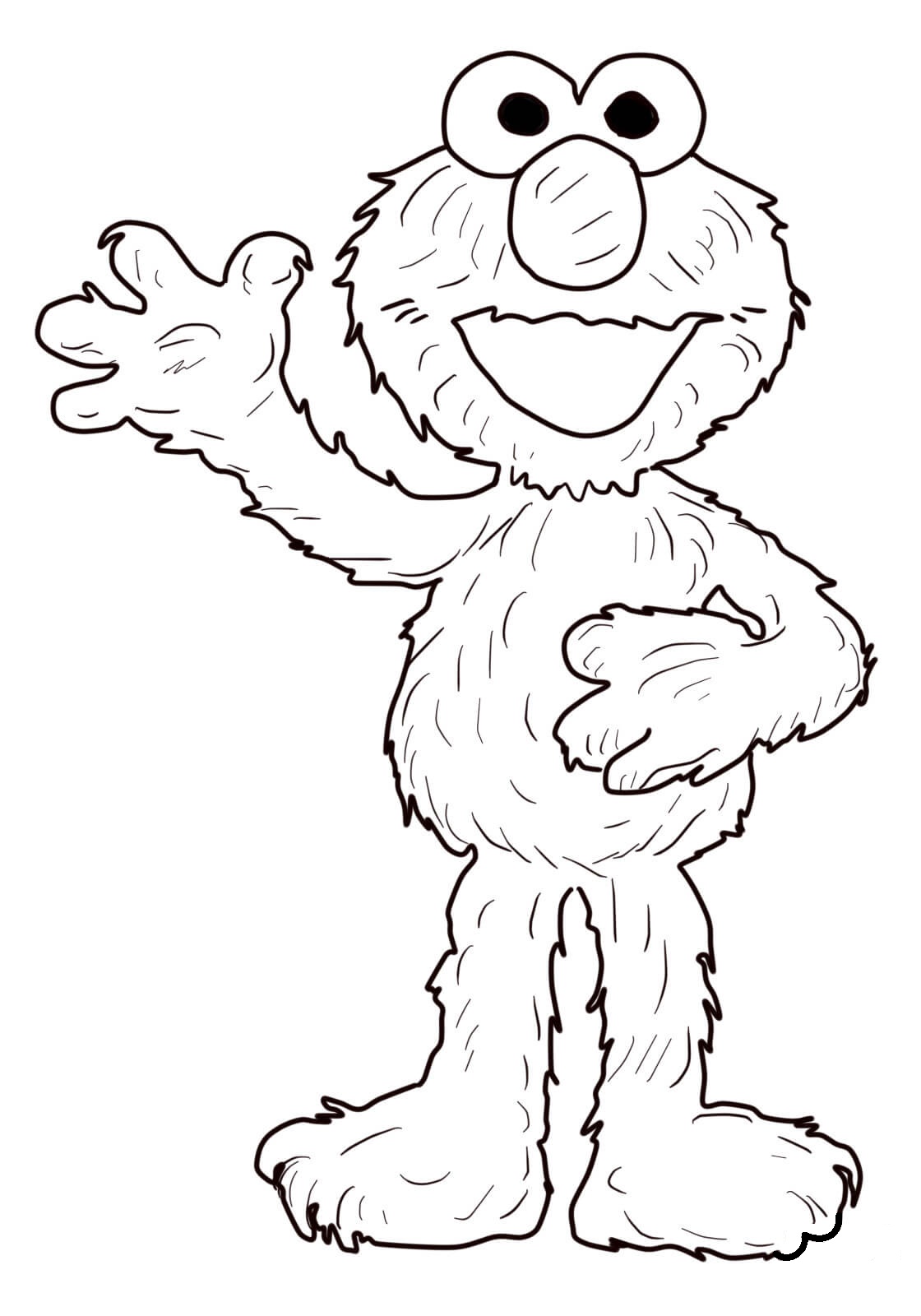 Elmo Saludando Con La Mano