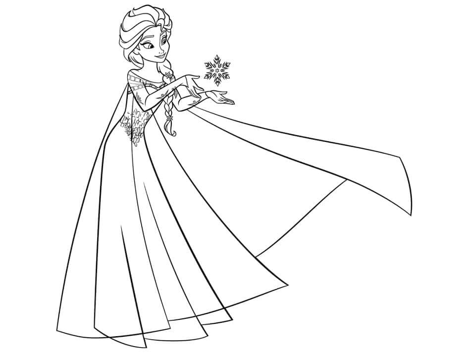 Elsa con Copo de Nieve