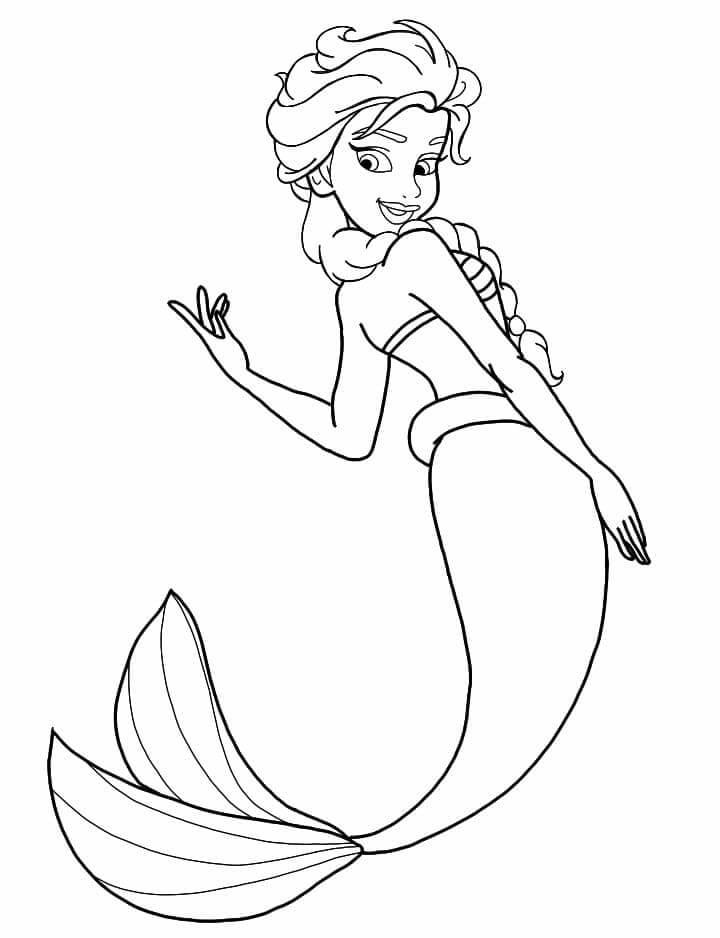 Elsa Sirena Sonriendo