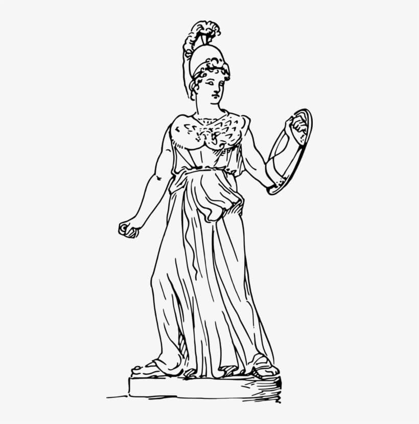 Estatua de la diosa Atenea Partenos