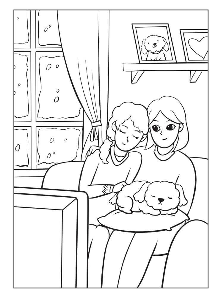 Familia con Perro