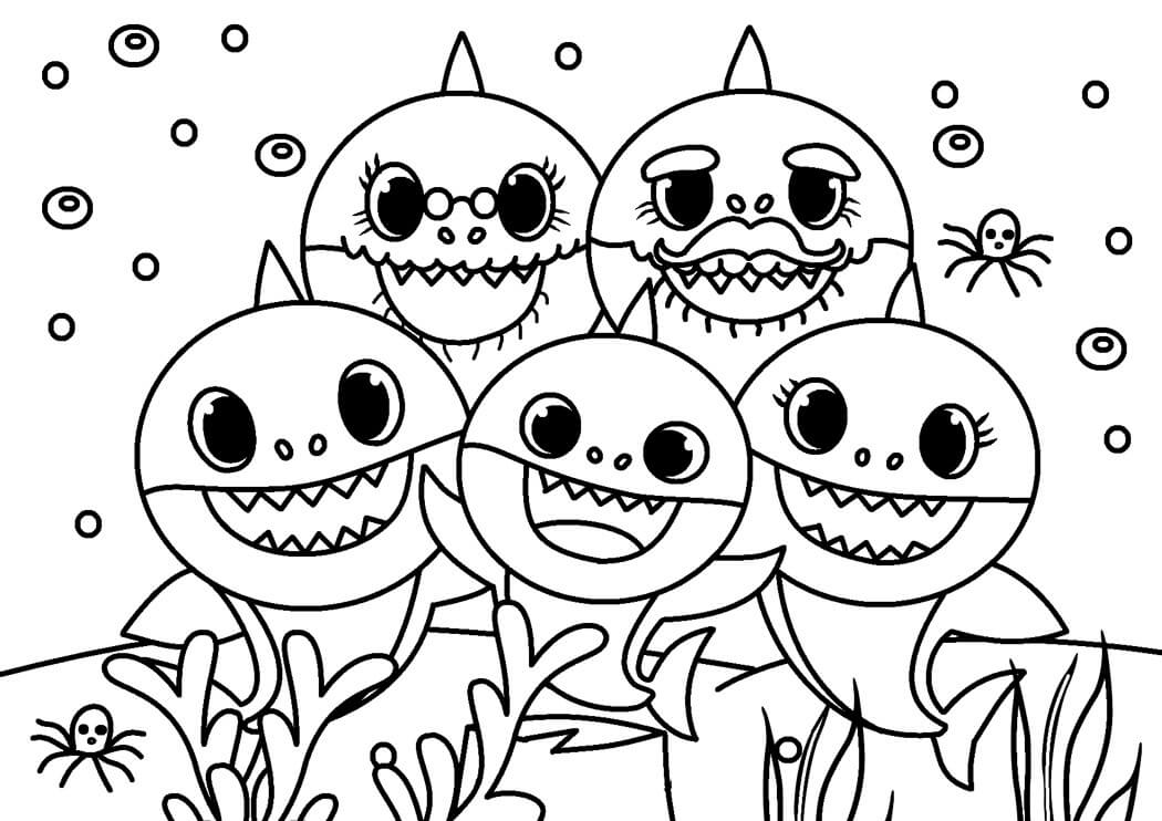 Familia de Tiburones Bebés