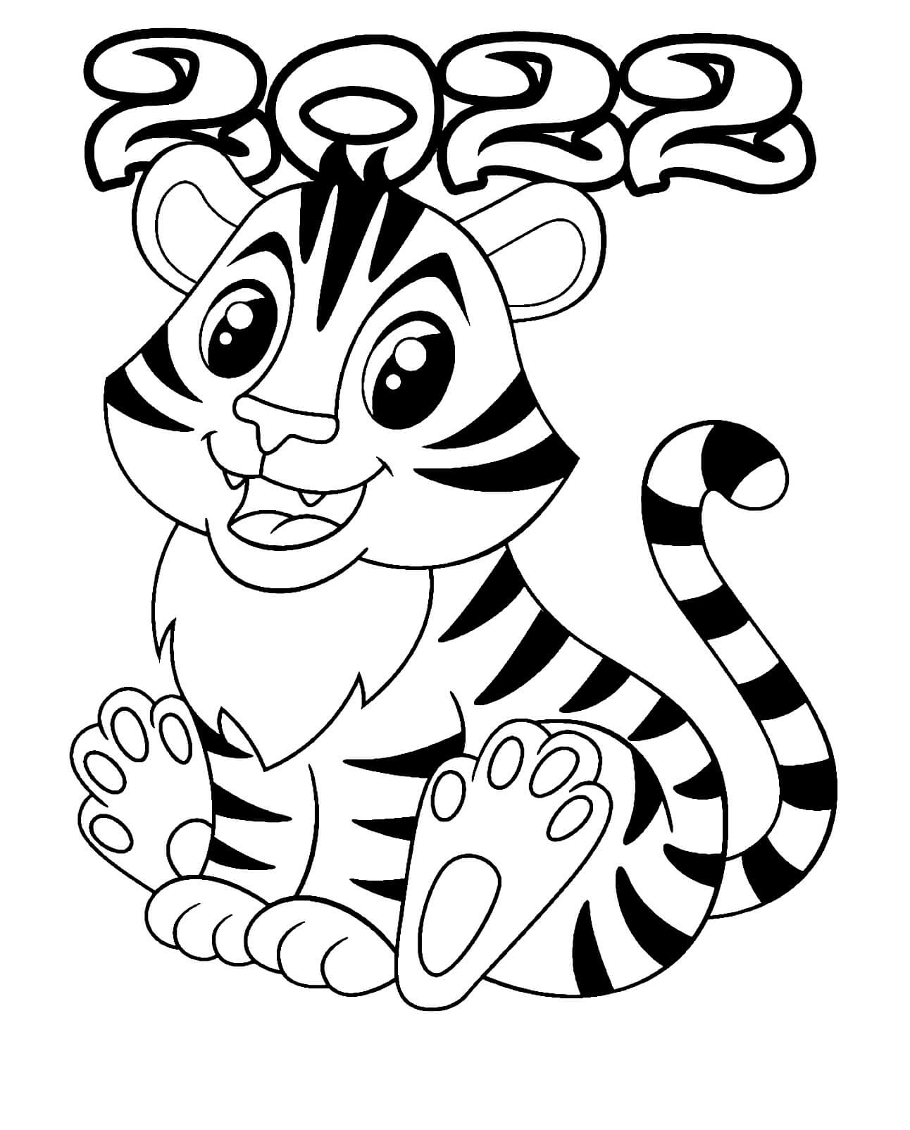 Feliz Año Nuevo 2022 Tigre