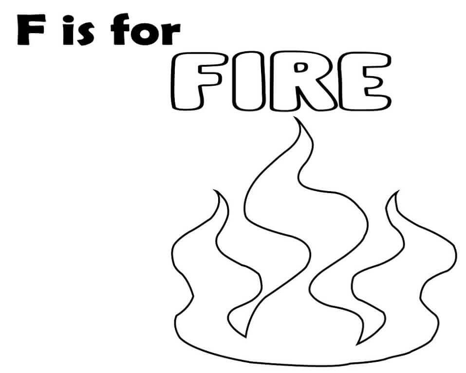 Fuego, Letra F