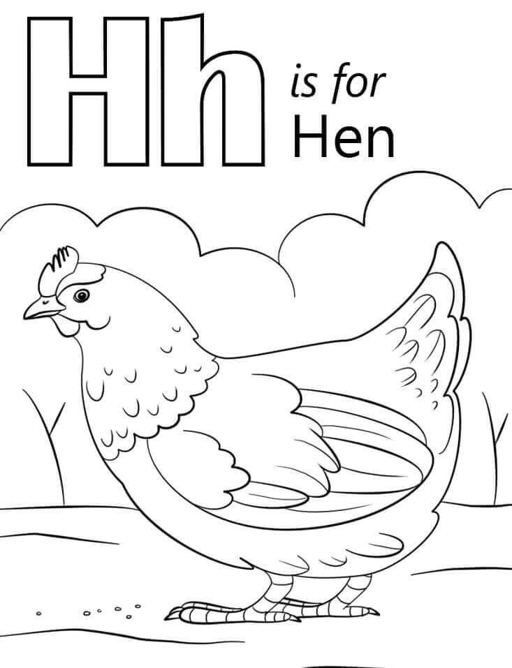 Gallina, Letra h
