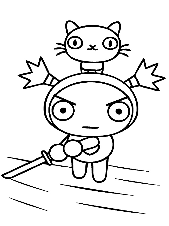 Garu Con Su Espada Y Su Gato
