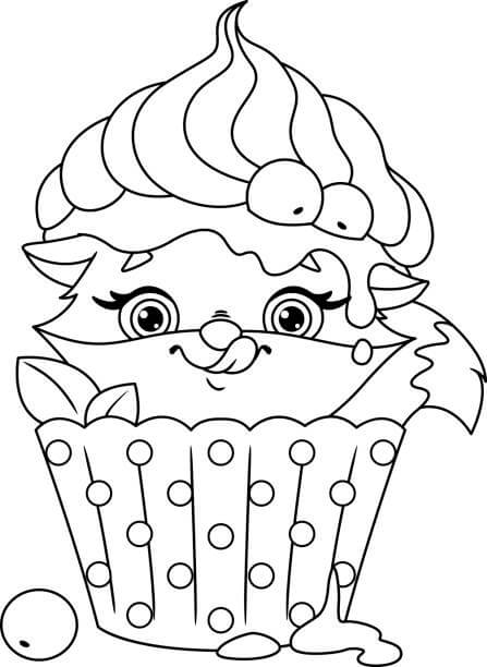 Gato en Cupcake