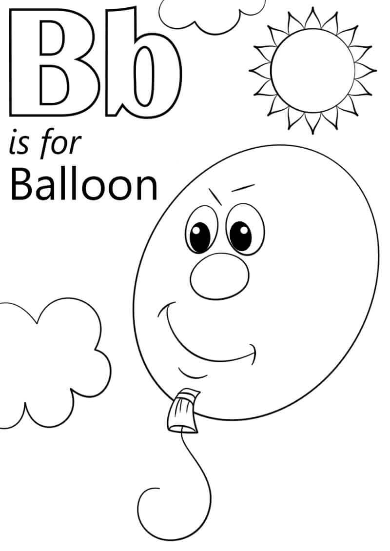 Globo Letra B Y Sol