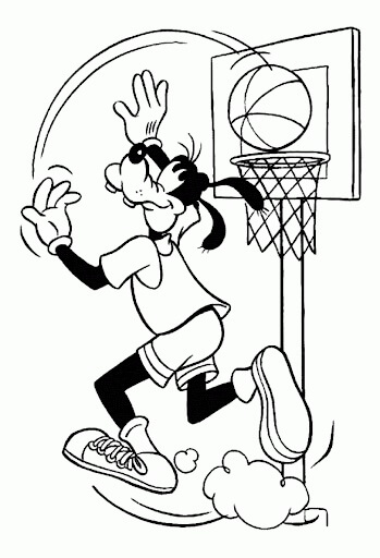 Goofy Jugando al Baloncesto