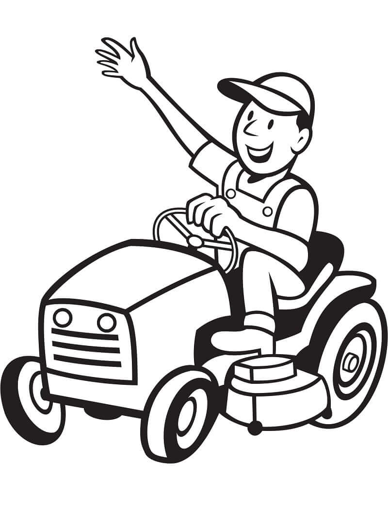 Granjero, En, Tractor