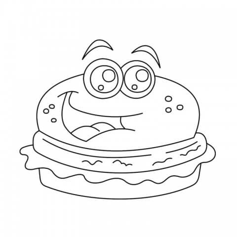 Hamburguesa de Dibujos Animados