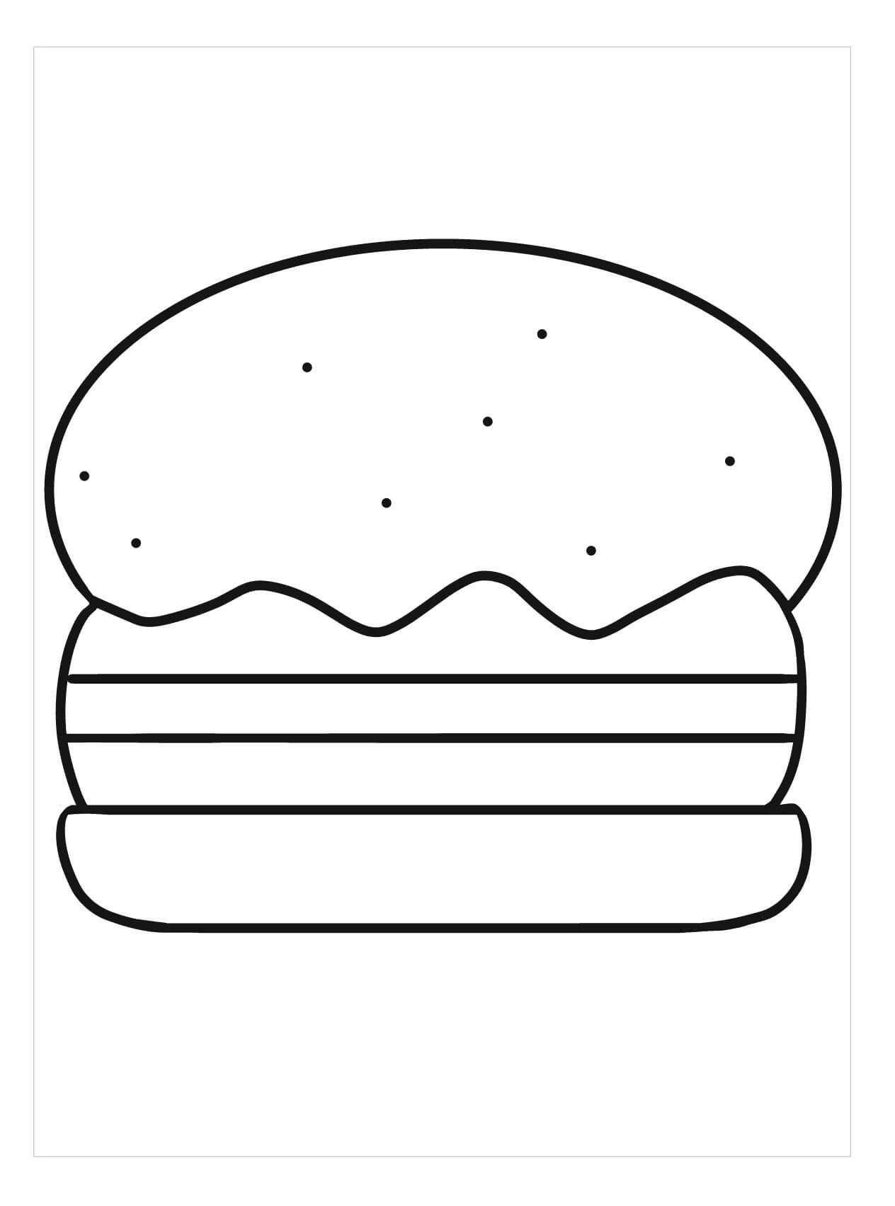 Hamburguesa para Imprimir