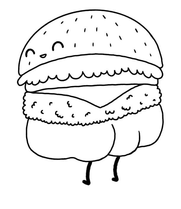 Hamburguesa Sonriendo