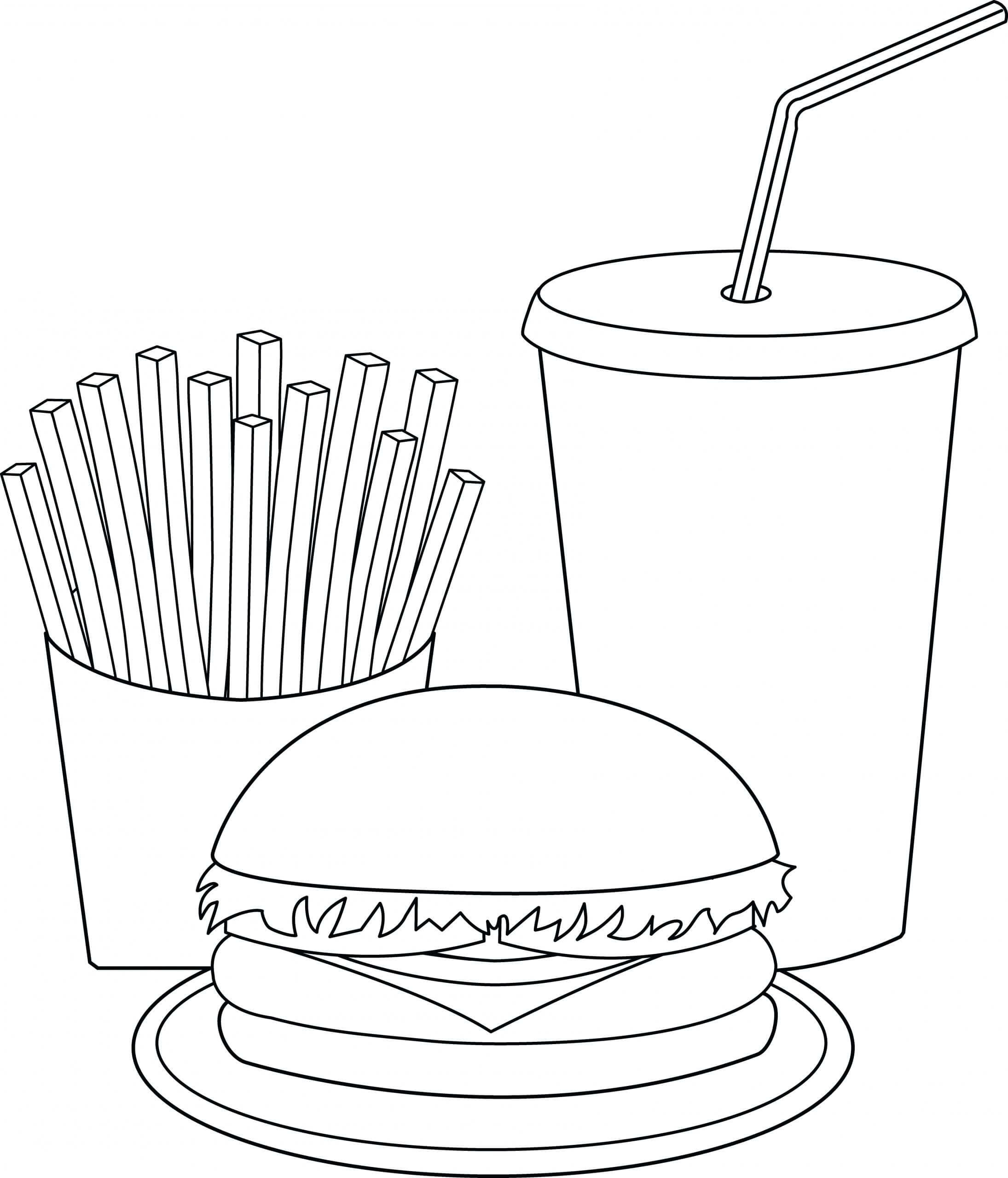 Hamburguesa y Bebida, Papas Fritas