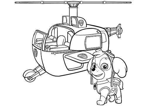 Helicóptero de la Patrulla Canina de Skye