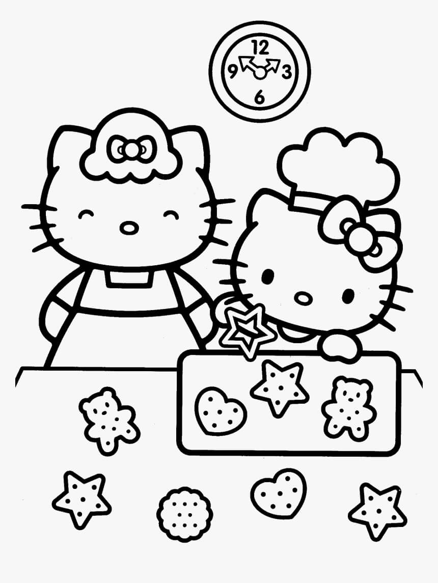 Hello Kitty Cocinar en la Cocina