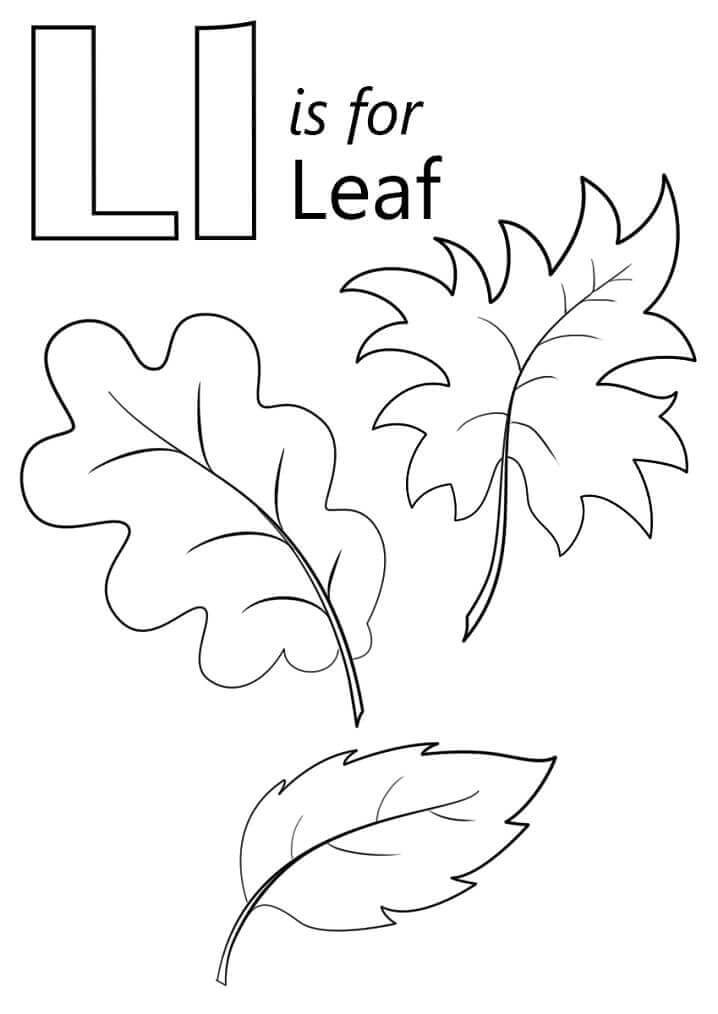 Hoja Letra L