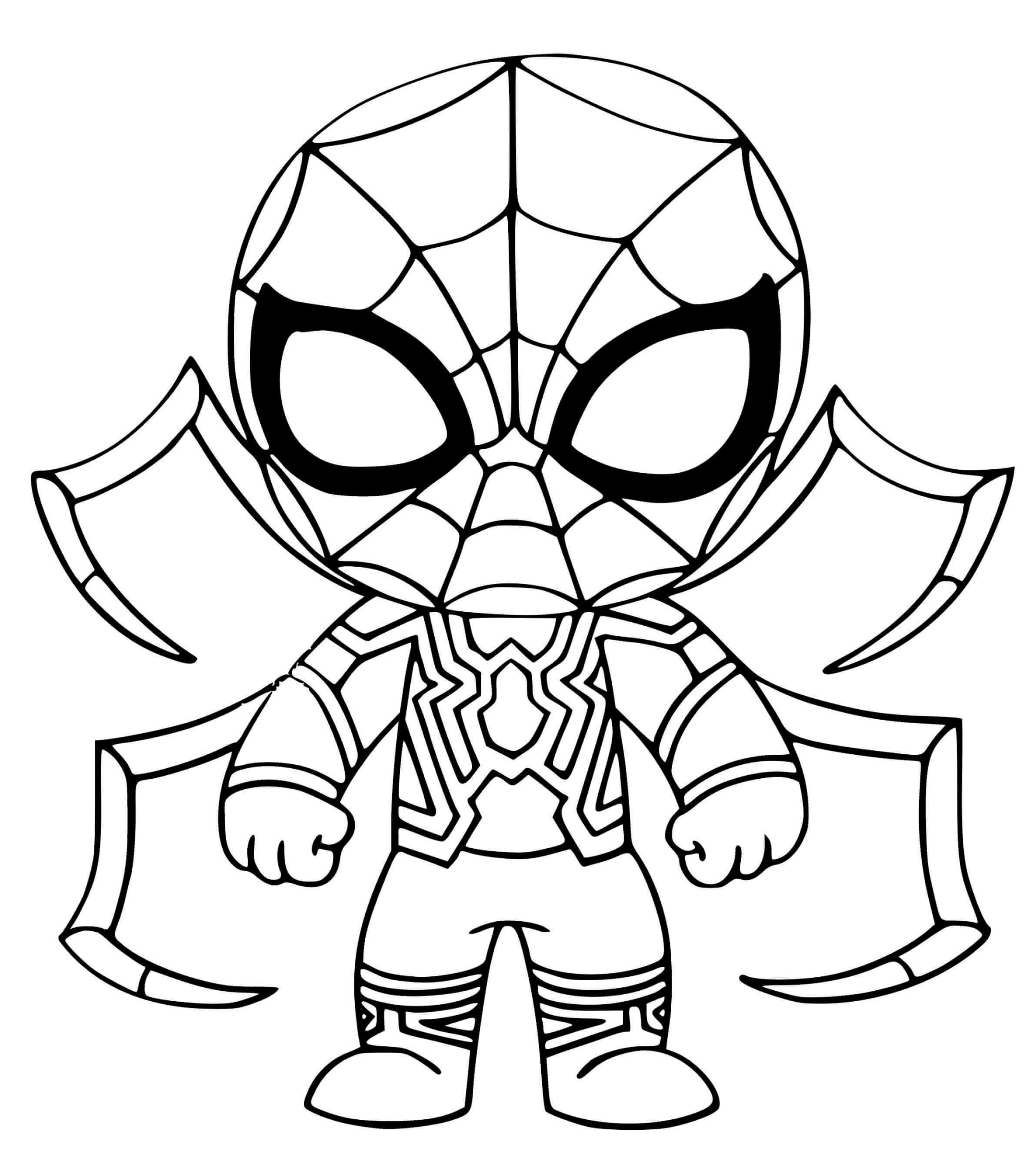 Hombre Araña de Hierro Chibi