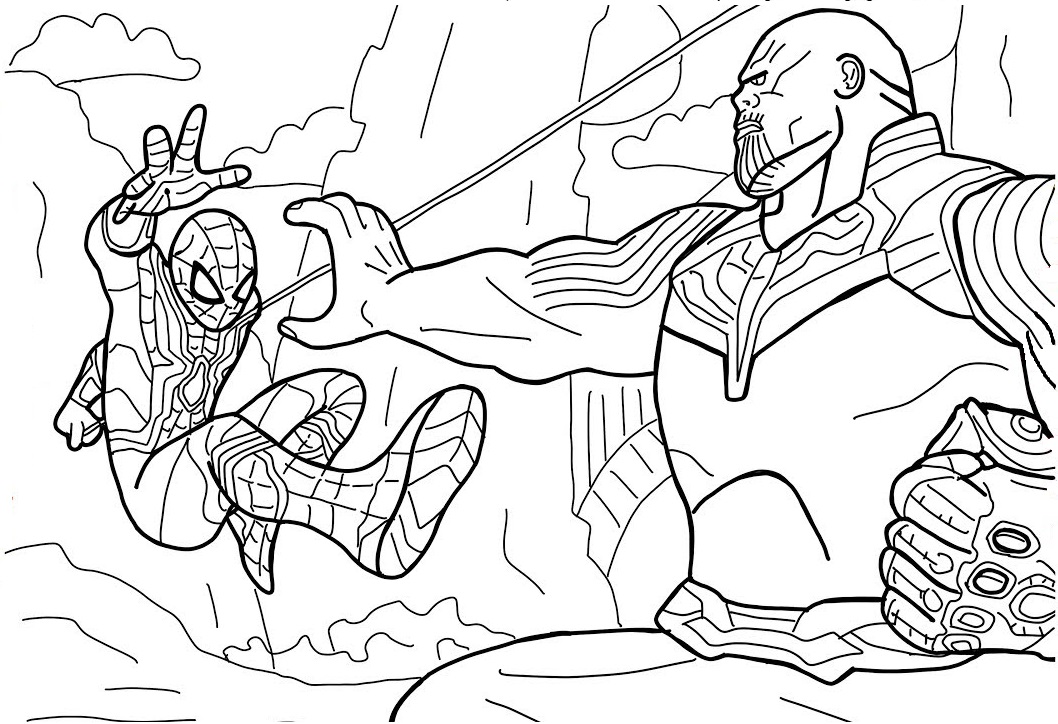 Hombre Araña Vs Thanos