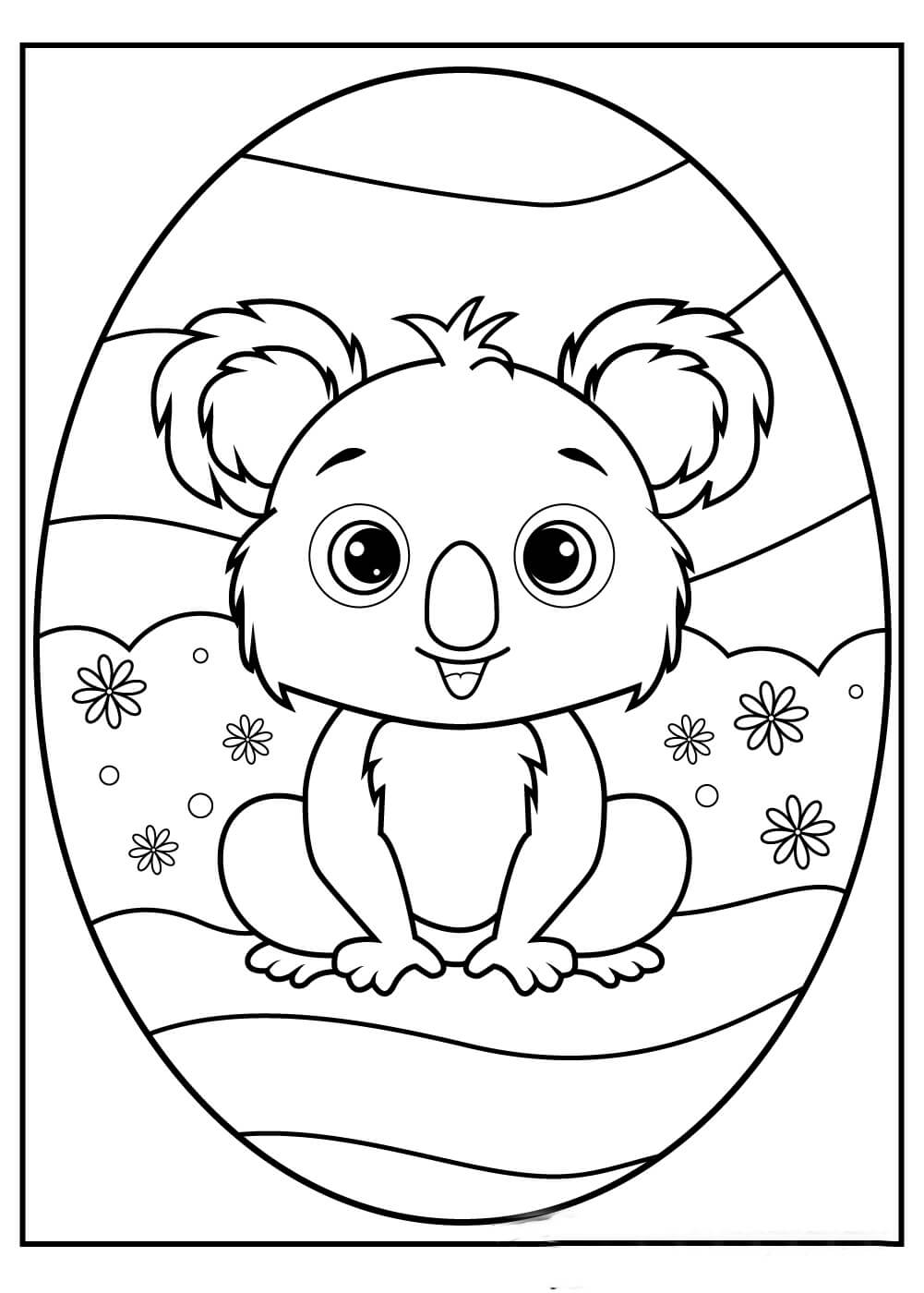 Koala Divertido Sentado