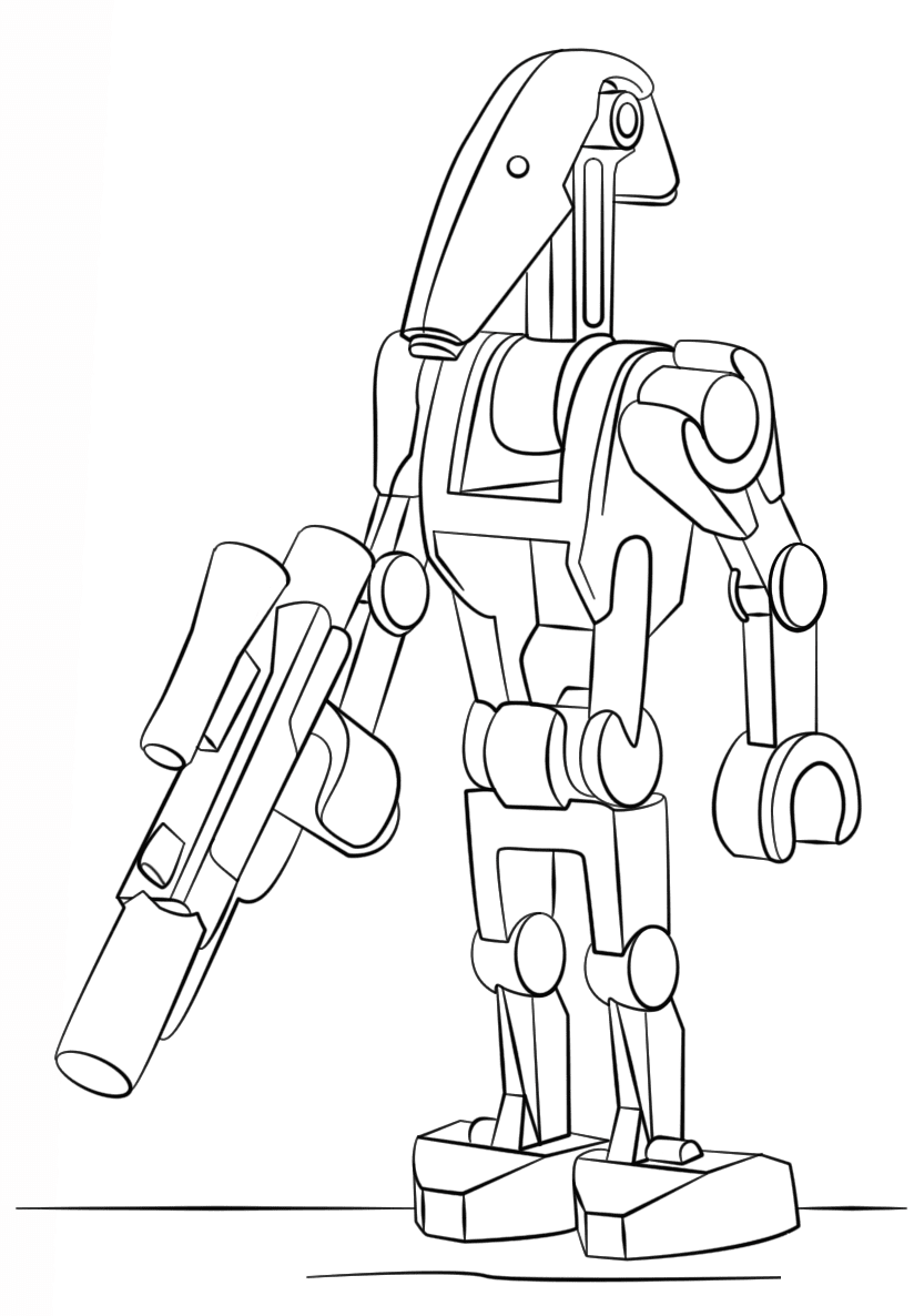 Lego Battle Droid La Guerra De Las Galaxias