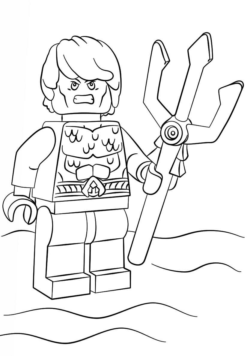 Lego Enojado Aquaman
