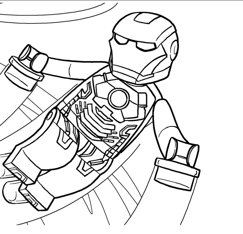 Lego Iron Man Volando