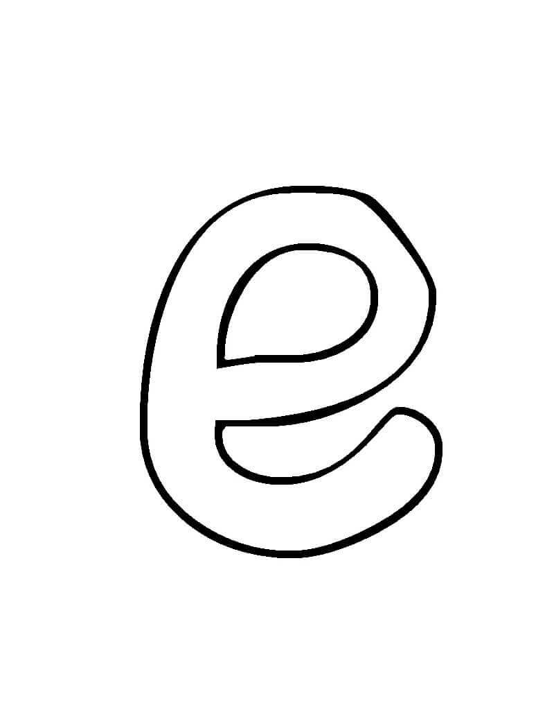 Letra E 1
