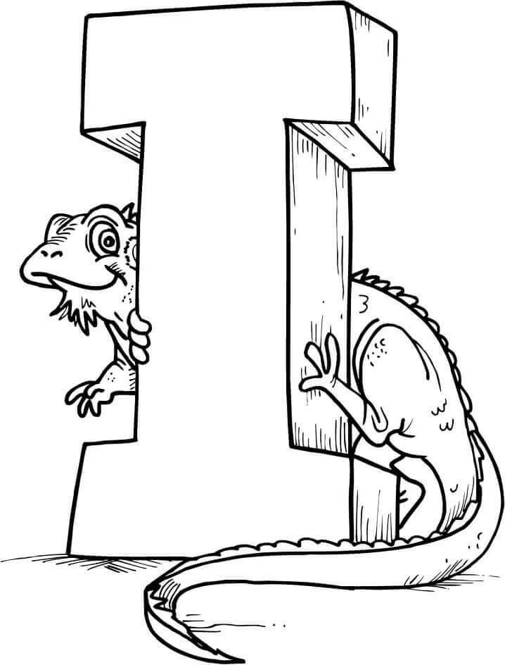 Letra I Reptil