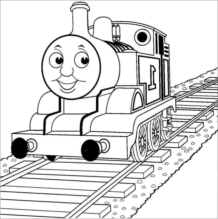 Locomotora De Dibujos Animados