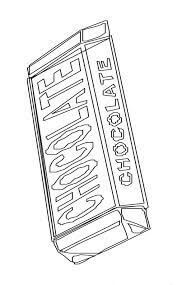 Mano Dibujar Barra de Chocolate