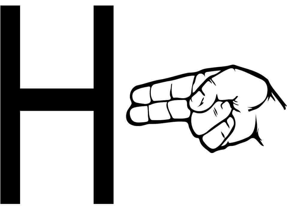 Mano Letra H
