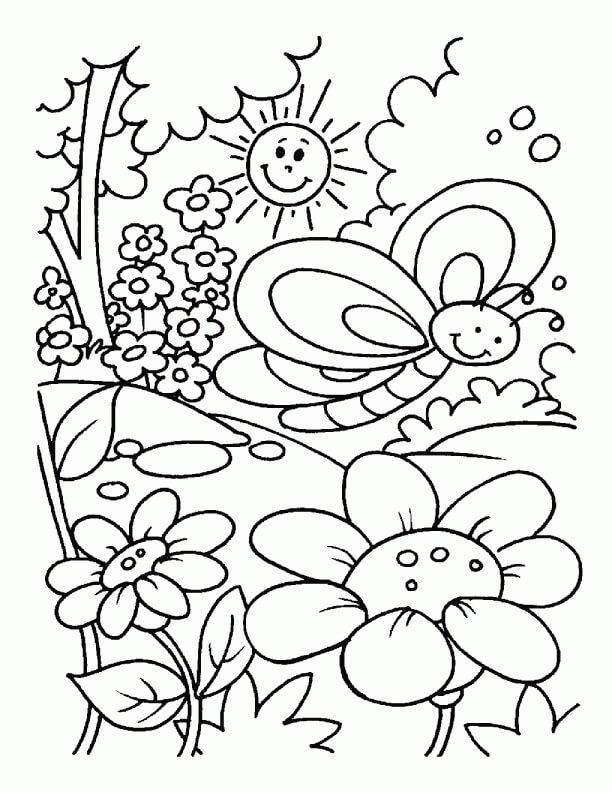 Mariposa Sonriente en Primavera