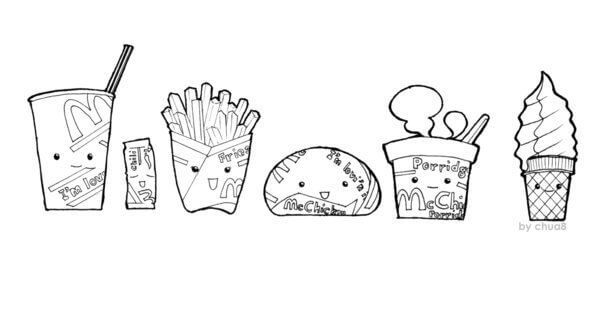 McDonald Comida Chibi