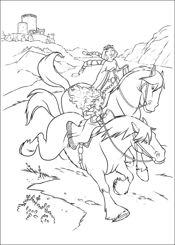 Mérida Y La Reina Elinor A Caballo