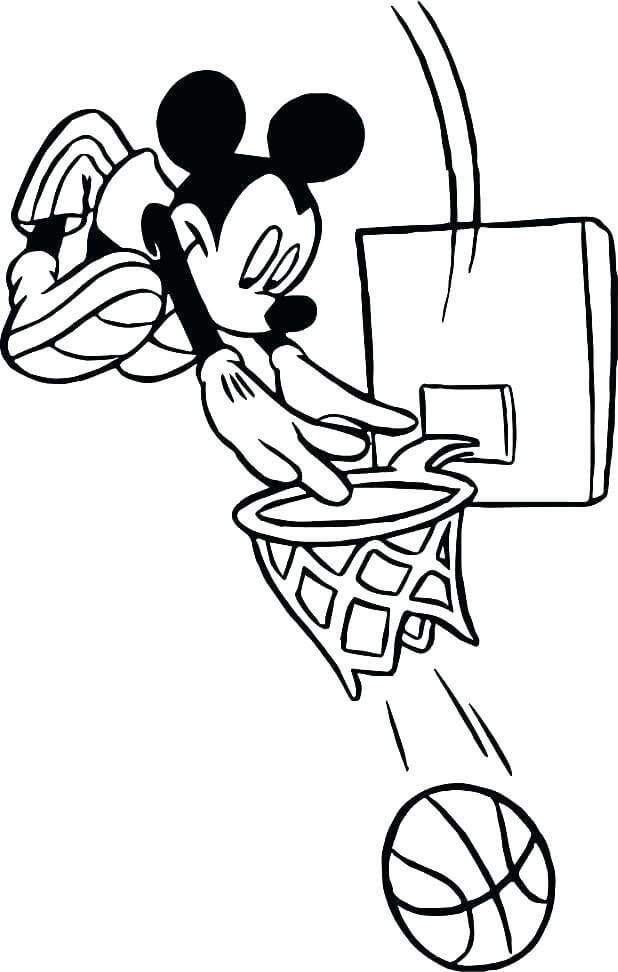 Mickey Jugando al Baloncesto