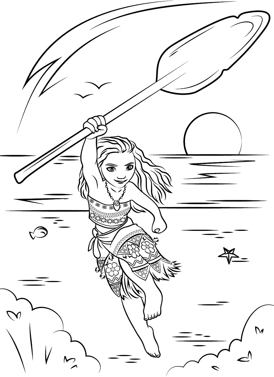 Moana Corriendo