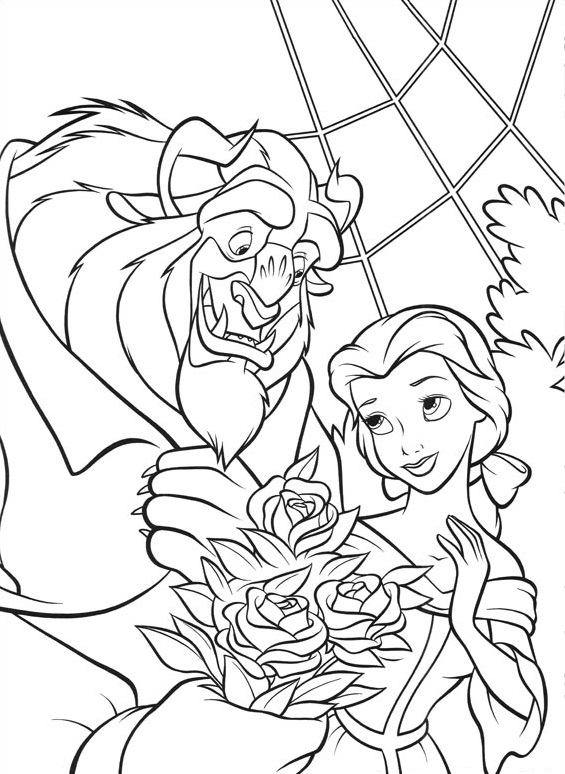 Monstruo Dando Belle Flores