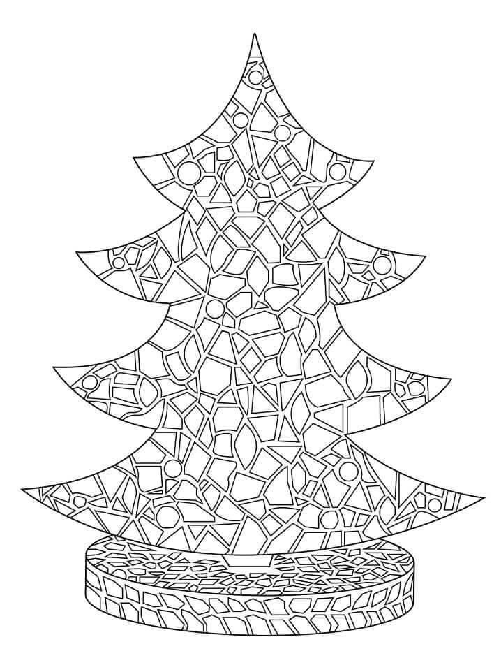 Mosaico de Árbol de Navidad