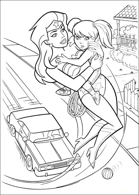 Mujer Maravilla Salvando Chica