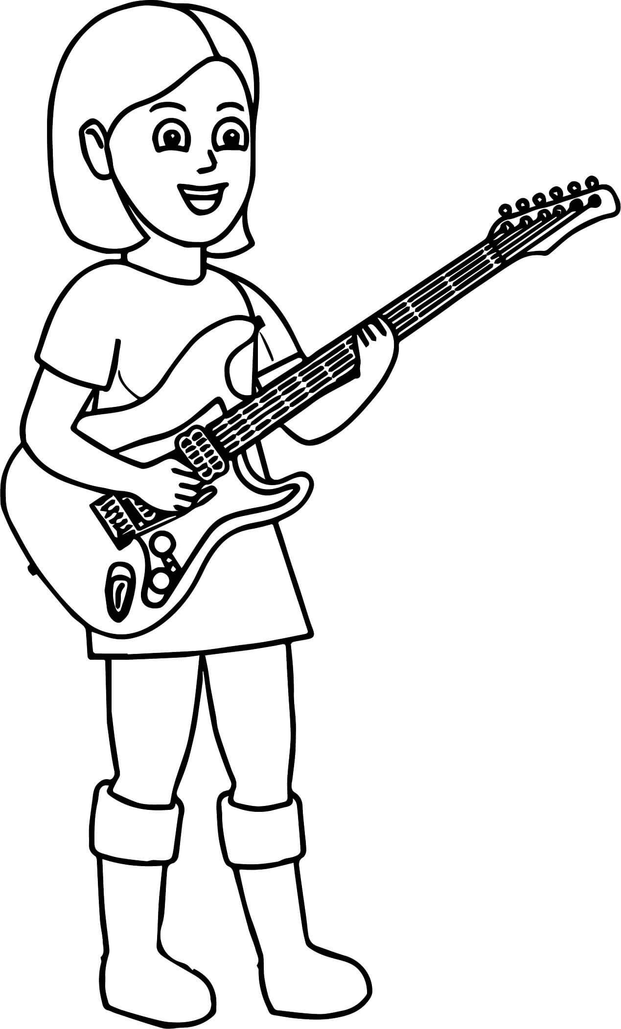 Niña Toca la Guitarra