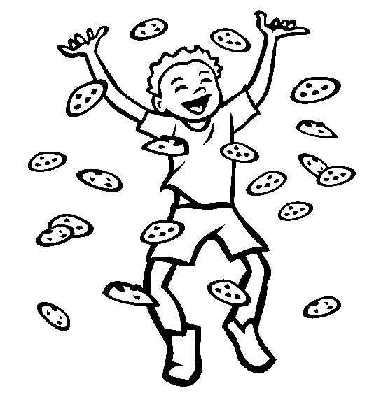 Niño Feliz con Galletas