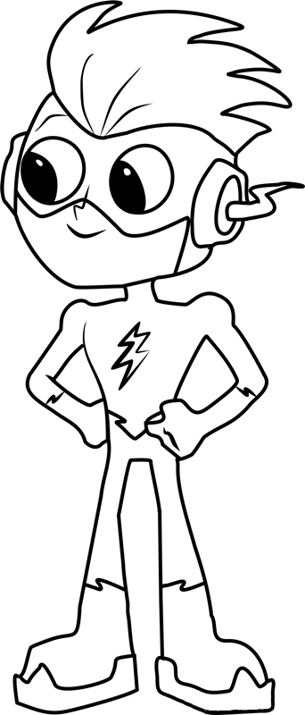 Niño, Flash, Sonriente