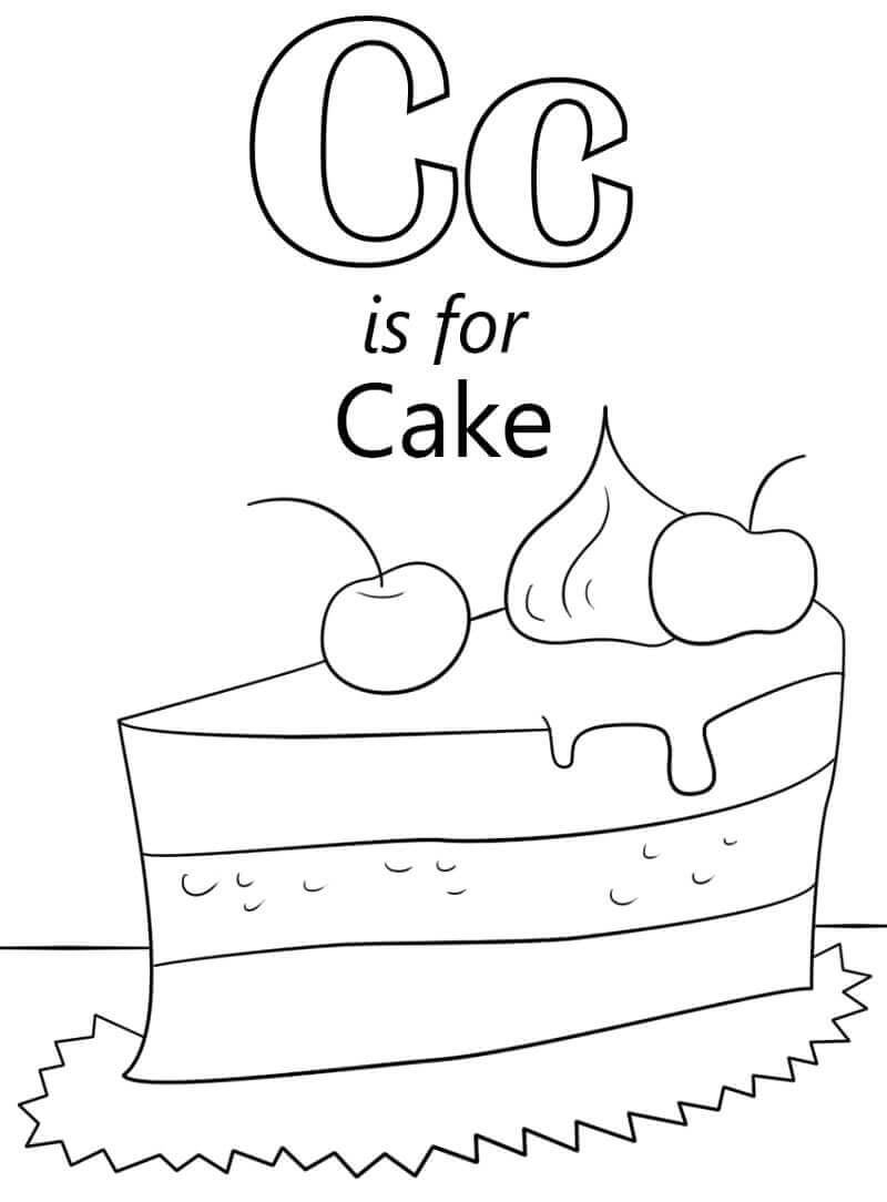 Pastel Letra C